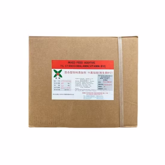 Витамин B12 цианокобаламин 1% кормовой ингредиент для животных